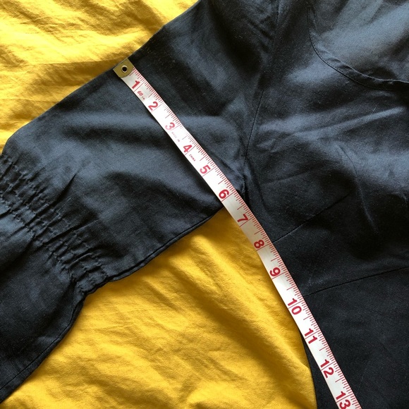 Benetton linen black dress one piece - Picture 11 of 13